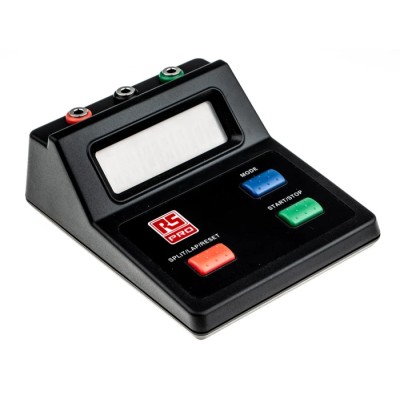 RS PRO Black Digital Stopwatch 10 Hour 1/100 Second Count Up Timer Plastic Case 45x120x100 mm 235-5059