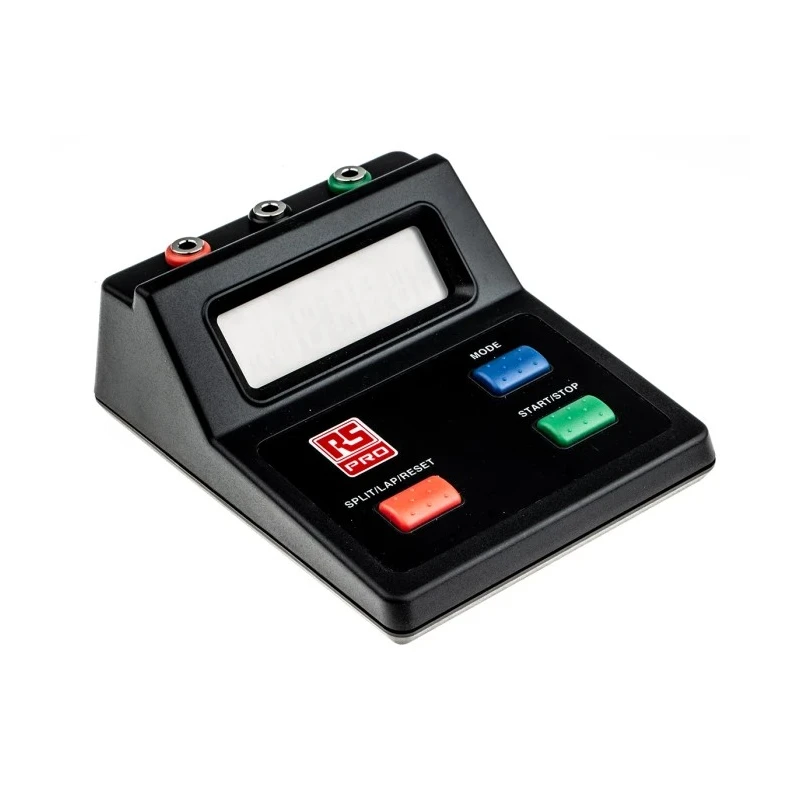 RS PRO Black Digital Stopwatch 10 Hour 1/100 Second Count Up Timer Plastic Case 45x120x100 mm 235-5059