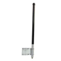 Mobilemark Wideband Foam Filled Whip Antenna 5G, 617-960 MHz & 1710-6000 MHz, Omni-Directional, Type N OD3-600/6000-BLK