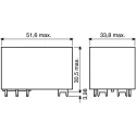 TE Connectivity Flange Power Relay 24V DC Coil 30A Switching Current DPST T92P7D22-24 7-1393211-1