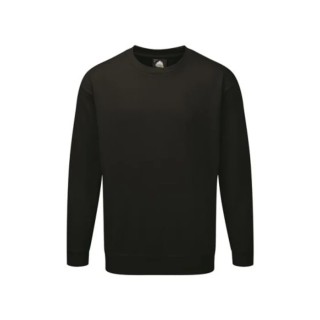 Orn Black Unisex Work Sweatshirt 35% Cotton, 65% Polyester Size M 1250-15/B/M