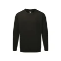 Orn Unisex Work Sweatshirt Black 65% Polyester 35% Cotton Size S 320gsm Premium Sweatshirt 1250-15/B/S