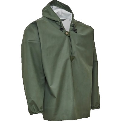 Elka Gb Blue Liquid Resistant Chemical Resistant Jacket with Zipper Closure Size S Unisex E204/B/S