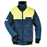 Flexitog Yellow Navy Cold Resistant Jacket Size 2XL Unisex Polyester Outer and Lining X12J-2XL