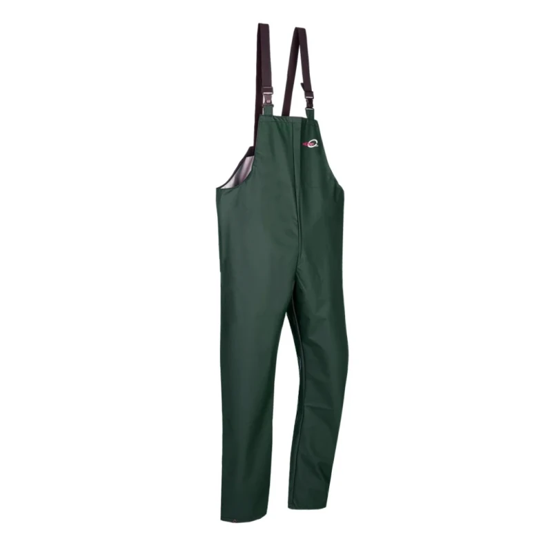 Sioen Khaki Reusable Dungarees Waterproof Windproof Bib & Brace Unisex Flexothane Polyester F0422