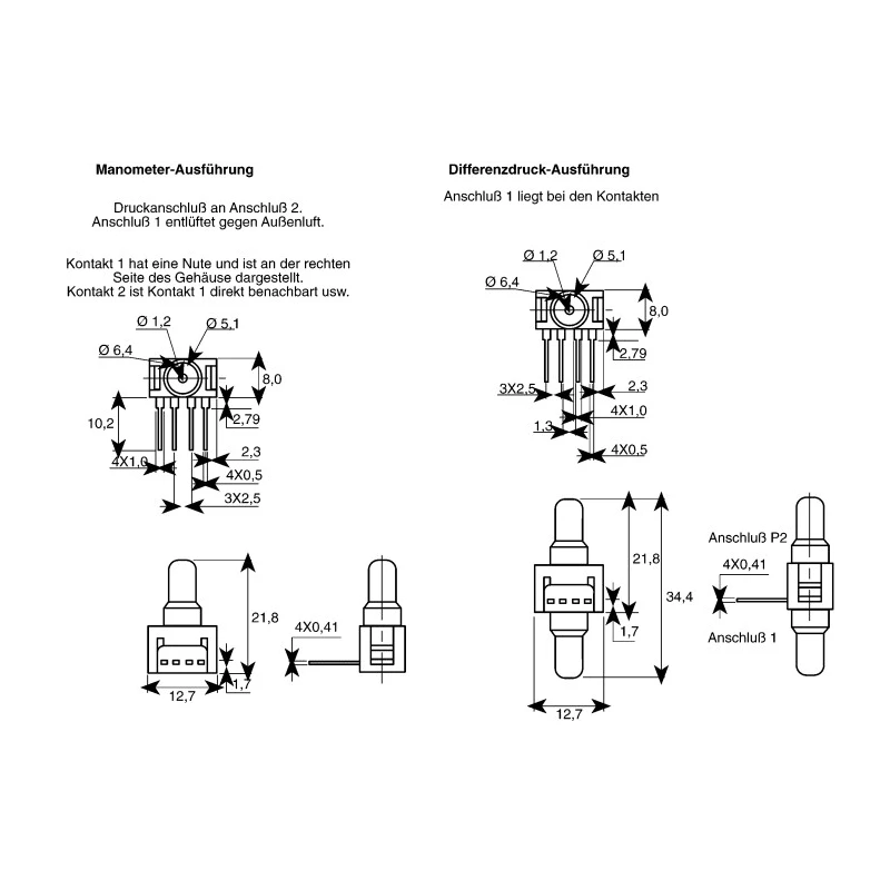 Honeywell Technologies 24PC Series Pressure Sensor Wheatstone Bridge Output, 0 psi to 250 psi, Relative, 2.5V 24PCGFM6G