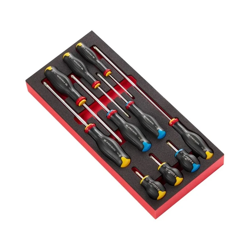Facom Phillips Standard Screwdriver Set, 10-Piece MODM.AT5PB