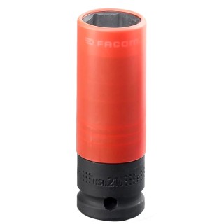 Facom 21 mm 1/2 in Drive 6 Point Impact Socket, 210mm Length NSI.21L