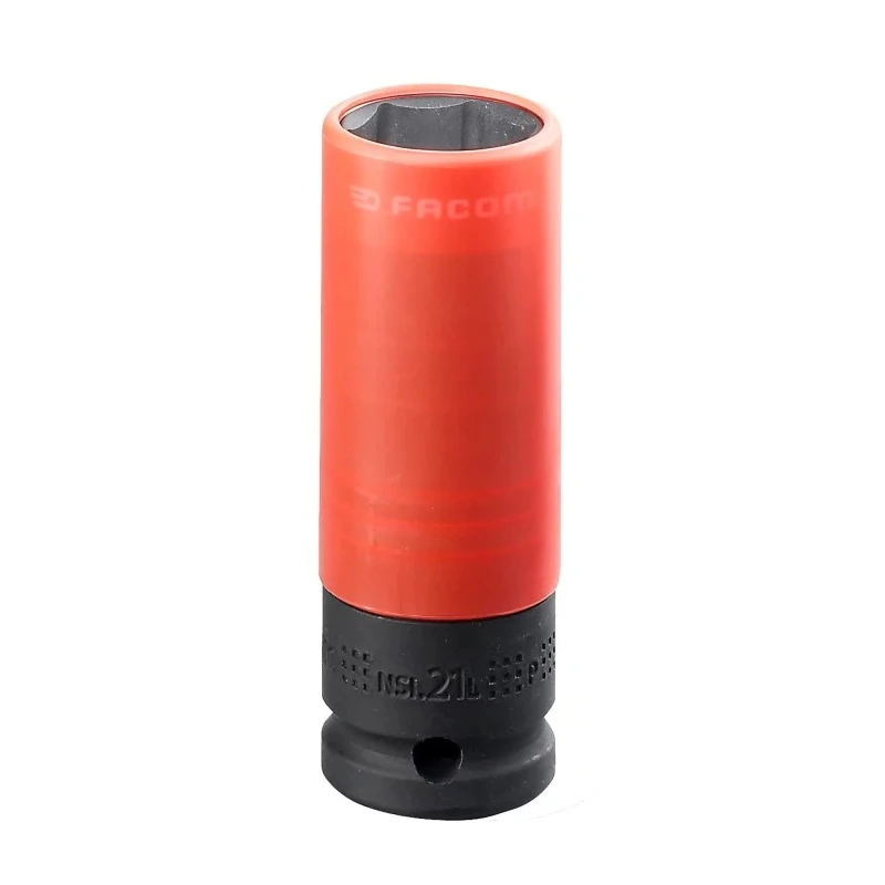 Facom 21 mm 1/2 in Drive 6 Point Impact Socket, 210mm Length NSI.21L