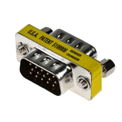 RS PRO D-Sub Adapter Male to Male 15-Way D-Sub Connector, Straight Plug-in, RoHS Compliant 235-5699