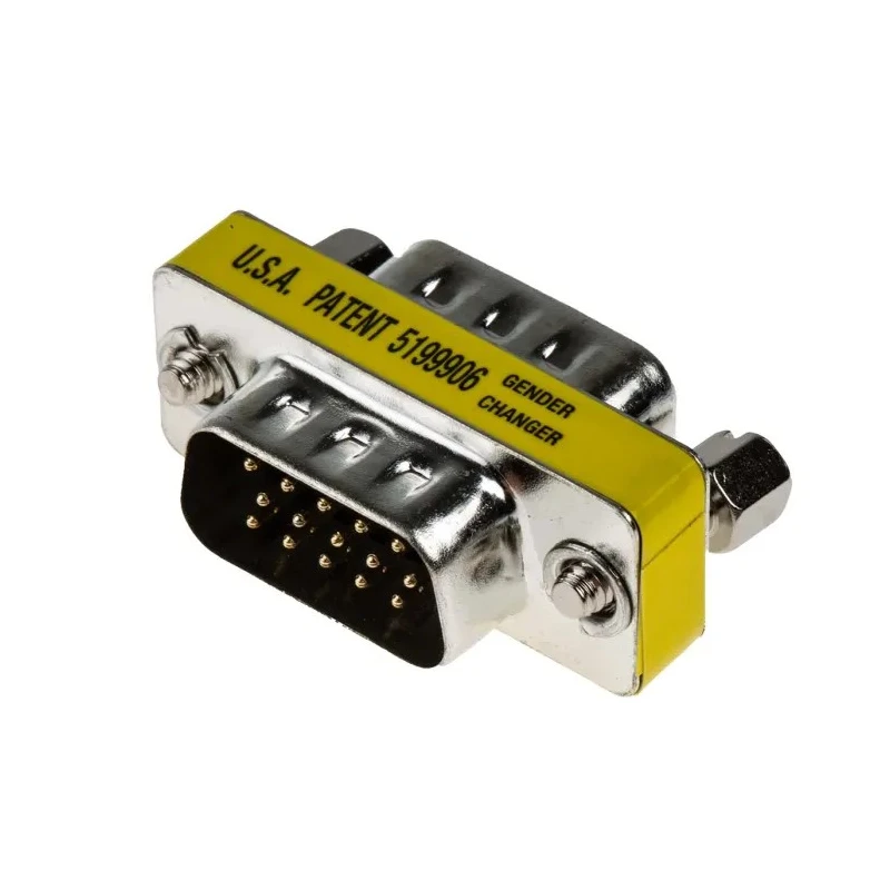 RS PRO D-Sub Adapter Male to Male 15-Way D-Sub Connector, Straight Plug-in, RoHS Compliant 235-5699