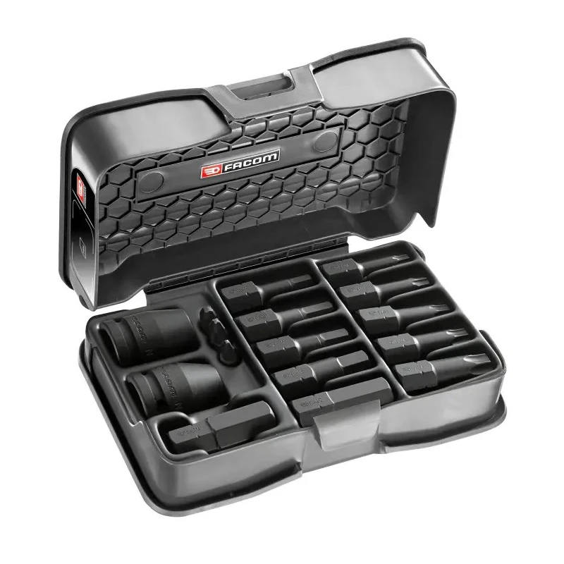 Facom Hex Phillips Torx Screwdriver Bit Set, Socket and Bit Type, 16 Pieces, Impact Sockets, NHX.14BPF