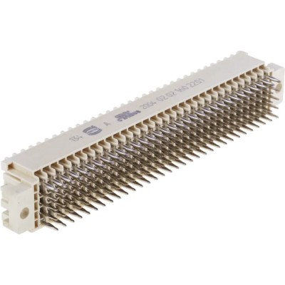HARTING DIN 41612 Connector har-bus 64 160 Way 2.54 mm Pitch 1A Current Through Hole Female Press-in Termination 02021602201