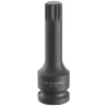 Facom 12 mm 1/2 in Drive Chrome Molybdenum Steel Spline Impact Socket, 78mm Length NSV.12L