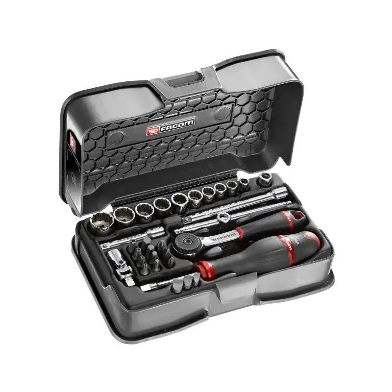 Facom 31-Piece 1/4 in 12 Point Socket Set R.161-4P12U