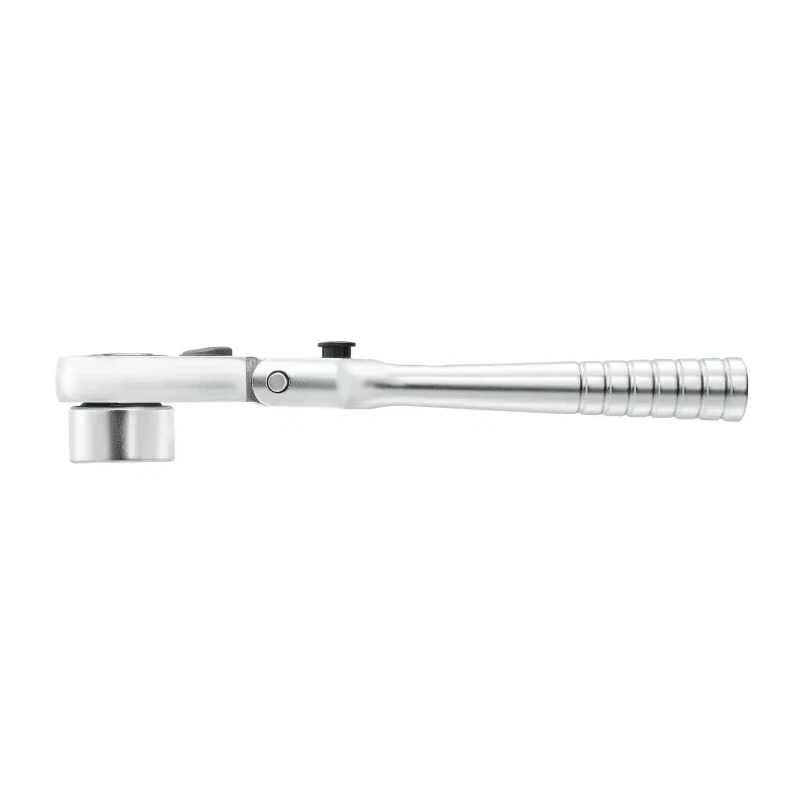 Facom 1/4 in Ratchet with Tube Handle, 115mm Overall Length, Chrome Vanadium Steel Satin Chrome Finish R.180HX