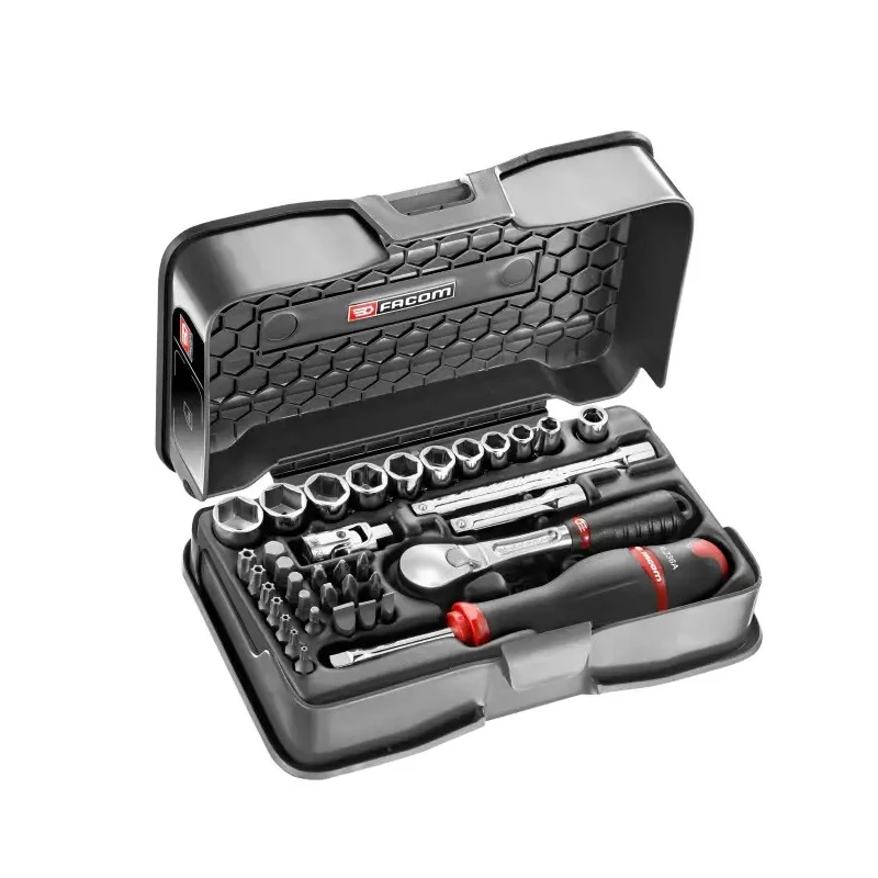 Facom 37-Piece 1/4 in 6 Point Socket Set RL.161-5P6U