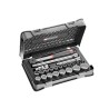 Facom 23-Piece 1/2 in 12 Point Socket Set Chrome Vanadium Steel Bright Chrome Finish S.161-3P12
