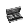 Facom 15-Piece 1/2 in 12 Point Socket Set with Ratchet and Extension S.151-1P12