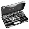 Facom 25-Piece 1/2 in 6 Point Socket Set Chrome Vanadium Steel SL.161-3P6U