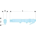 Facom Air Hammer & Needle Scaler 24 L/min, 6.2 bar Maximum Operating Pressure, 360mm Length V.352F