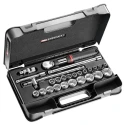 Facom 26-Piece 1/2 in Hexagon Socket Set Drive Size 1/2 in Chrome Vanadium Steel SXL.161-4P6