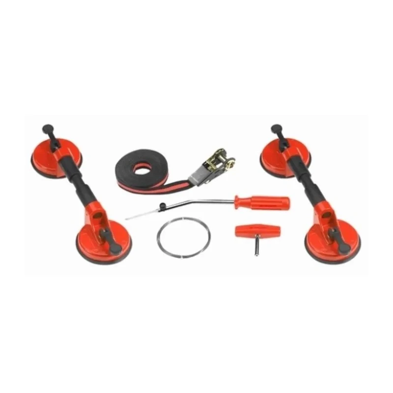 Facom 2 Cup Suction Lifter D.28BPF, Suction Cups 2x, Ratchet Strap, Removal Tool, Pull Handle D.28BPF