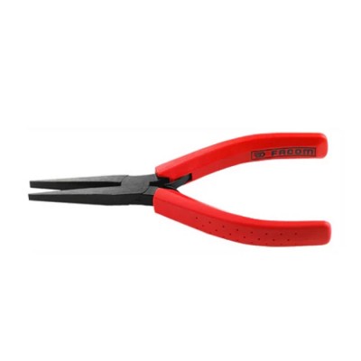 Facom Flat Nose Plier Smooth Jaw Stainless Steel Matt Burnished Finish 160mm Overall 401