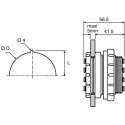 Legris Pneumatic Fitting Male/Female Connection Thread M46 x 1.5, M40 x 1.5, 4mm Push-in Tube Connection 3321 04 00 07