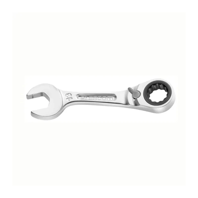 Facom Combination Ratchet Spanner Chrome Finish 12 mm Size 106.5mm Length 467BS.12