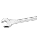 Facom Combination Spanner 29 mm, 446 mm Overall Length, 12 Points, 15° Offset Angle Chrome Finish 40.29LA