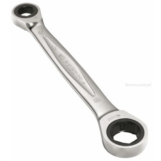 Facom Ratchet Drive Ring Spanner Metric 14 x 19 mm Satin Chrome 200mm Overall 464.M14X19