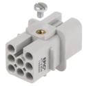 EPIC Heavy Duty Power Connector Insert Female 8 Contacts 10A 250V H-D Series 11253500