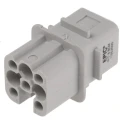 EPIC Heavy Duty Power Connector Insert Female 8 Contacts 10A 250V H-D Series 11253500