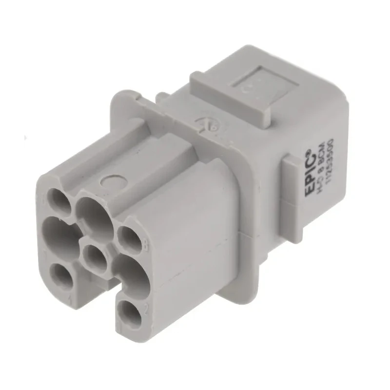 EPIC Heavy Duty Power Connector Insert Female 8 Contacts 10A 250V H-D Series 11253500