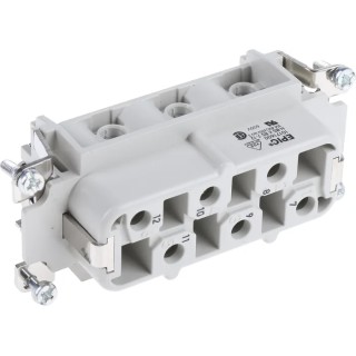EPIC Heavy Duty Power Connector Insert 35A, H-BS Series Female, 6 Contacts 10171600
