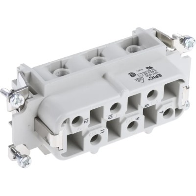 EPIC Heavy Duty Power Connector Insert 35A, H-BS Series Female, 6 Contacts 10171600