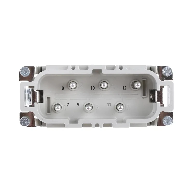 EPIC Heavy Duty Power Connector Insert Male, 12 Contacts, 35A, 440V AC, H-BS Series 10170600