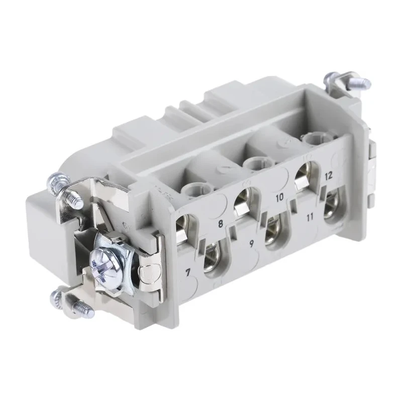 EPIC Heavy Duty Power Connector Insert Male, 12 Contacts, 35A, 440V AC, H-BS Series 10170600
