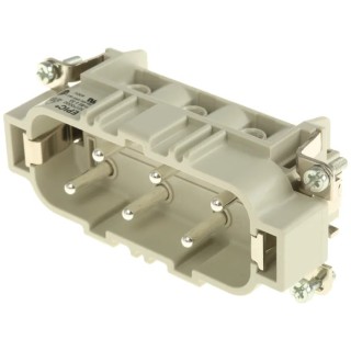 EPIC Heavy Duty Power Connector Insert, 35A Current Rating, H-BS Series Male, 6 Contacts 10170000