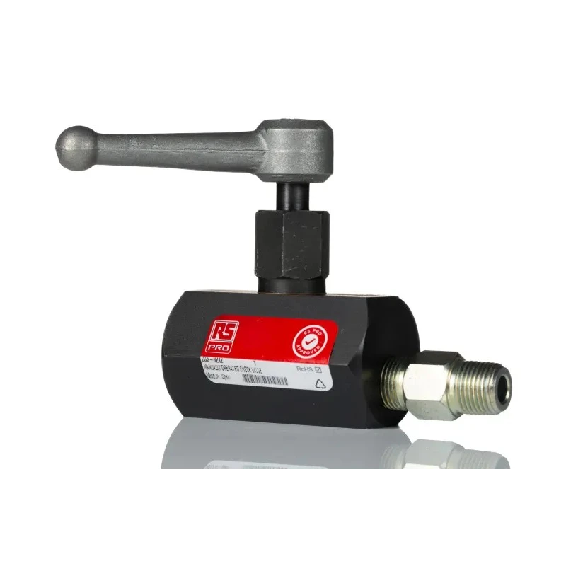 RS PRO Hydraulic Flow Control Valve Steel Body 3/8 in NPT Thread 700 bar 2 Ports 235-8212