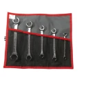 Facom 5-Piece Metric Flare Nut Spanner Set Angled 15°, Sizes 8x10 to 22x24 mm 42.JE5T