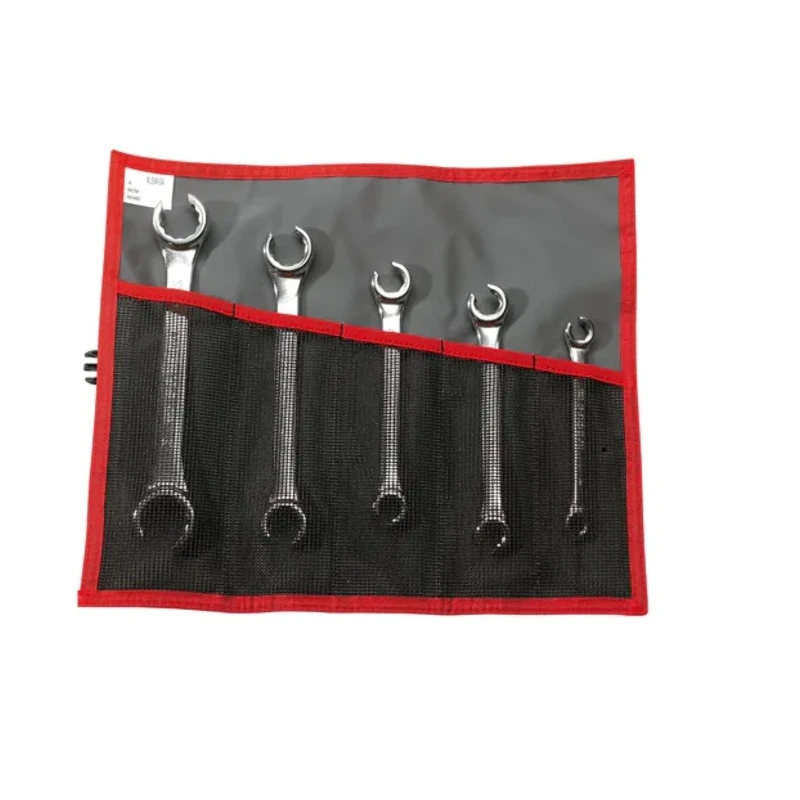 Facom 5-Piece Metric Flare Nut Spanner Set Angled 15°, Sizes 8x10 to 22x24 mm 42.JE5T