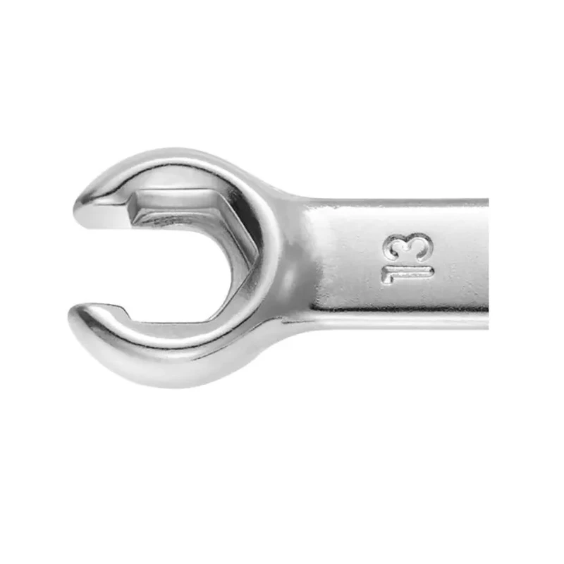 Facom Double Ended Flare Nut Spanner 12 x 14 mm Chrome Vanadium Steel Chrome Finish 143mm Length 43.12X14