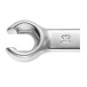 Facom Double Ended Flare Nut Spanner 12 x 14 mm Chrome Vanadium Steel Chrome Finish 143mm Length 43.12X14