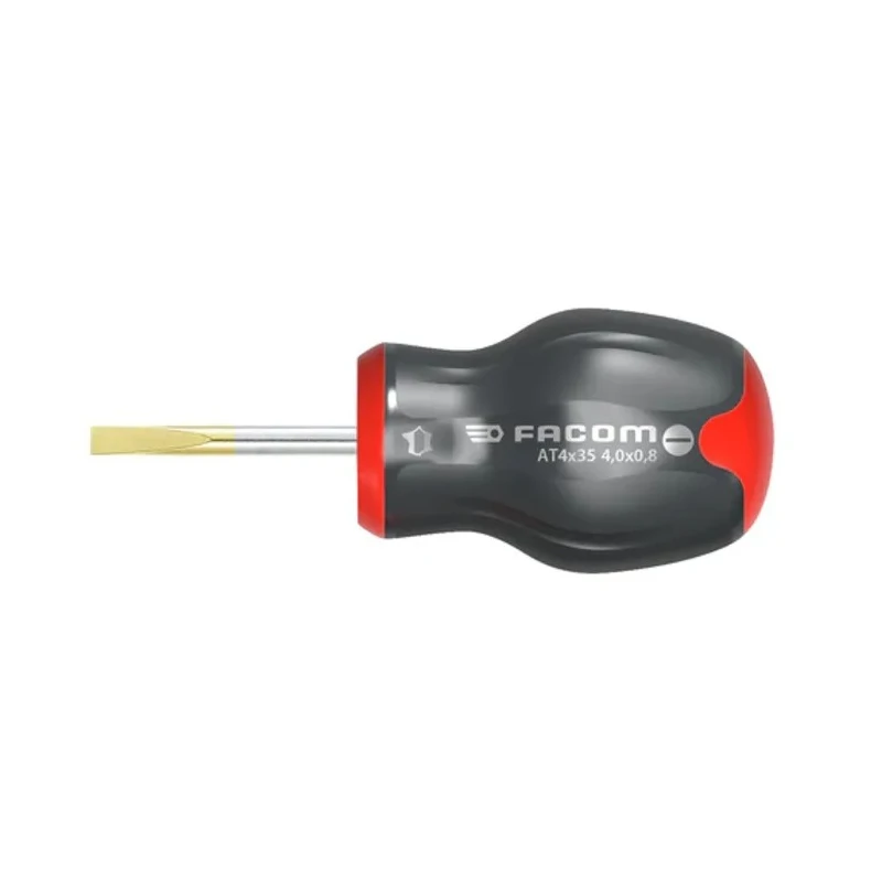 Facom Protwist Stubby Screwdriver with 35 mm Blade and 91 mm Overall Length AT5.5X35