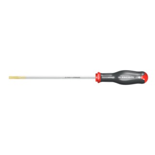 Facom Standard Insulated Screwdriver 6.5 mm Tip Width, 1.2 mm Tip Thickness, 300 mm Blade with 420 mm Overall AT6.5X300