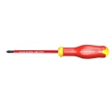 Facom Insulated Screwdriver PH4 Tip, 200 mm Blade, 375 mm Overall Length, Soft Grip Handle, VDE/1000V Approved ATP4X200VE