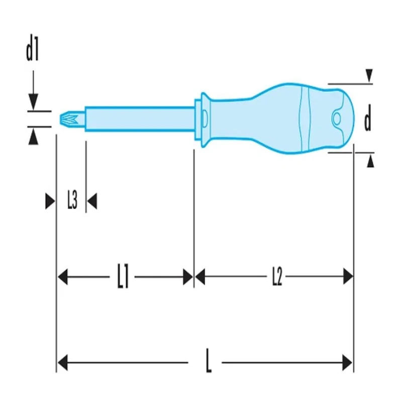 Facom Insulated Screwdriver PH4 Tip, 200 mm Blade, 375 mm Overall Length, Soft Grip Handle, VDE/1000V Approved ATP4X200VE