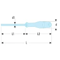 Facom Standard Screwdriver, T30 Tip, 125 mm Blade, 245 mm Overall ATX30X125